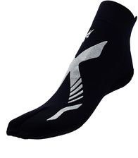 Zdjęcie R EVENGE Skarpety techniczne basenowe jednopalcowe dla dorosłych, czarnym ze srebrnym Czarny - Świebodzin