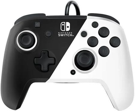 PDP Faceoff Deluxe+ Audio Wired Controller - Black/White 500134EUBW