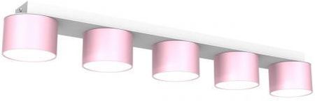 Lampa sufitowa DIXIE Pink/White 5xGX53 MLP7557 Milagro