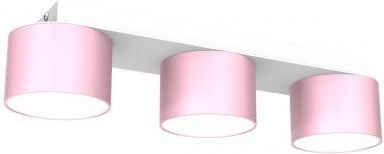Lampa sufitowa DIXIE Pink/White 3xGX53 MLP7555 Milagro