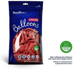 Zdjęcie Party Deco Balony 30Cm Strong Czerwony 10 Szt - Słomniki