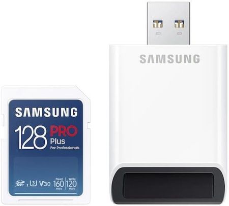 Samsung PRO Plus SDXC 128GB z czytnikiem USB (MB-SD128KB/WW)