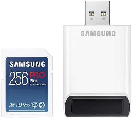 Samsung PRO Plus SDXC 256GB z czytnikiem USB (MB-SD256KB/WW)