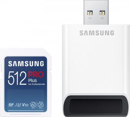 Samsung PRO Plus SDXC 512GB z czytnikiem USB (MB-SD512KB/WW)