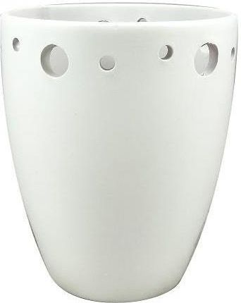 Doniczka Ceramiczna Na Kwiaty Biała 16,5cm