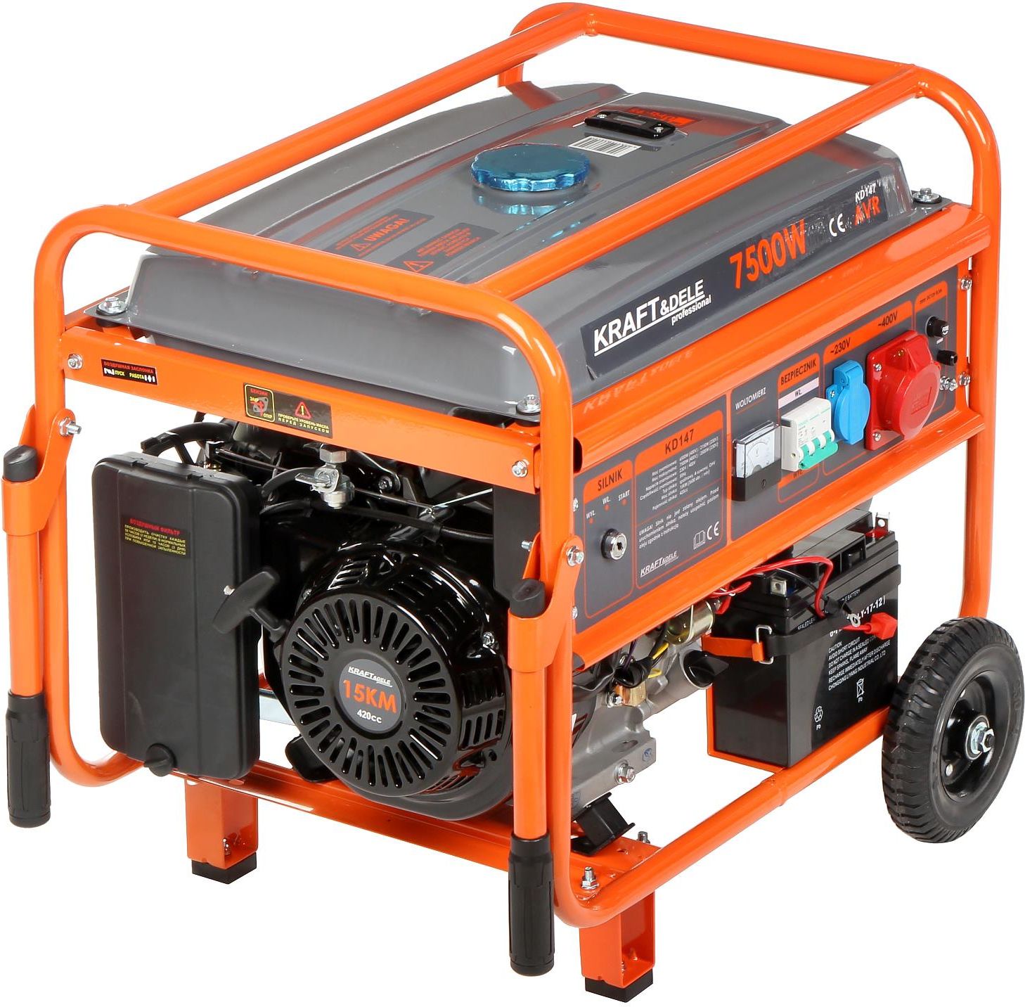 Generator prądu Kraft&Dele KD147 Agregat Prądotwórczy 7500W - Opinie i ...