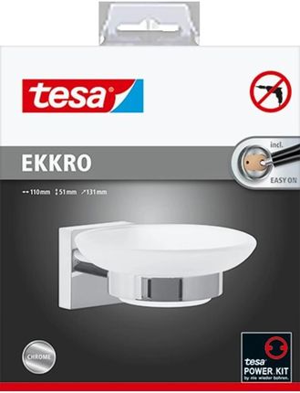 Tesa Ekkro Podstawka na mydło bez wiercenia chrom (40240)