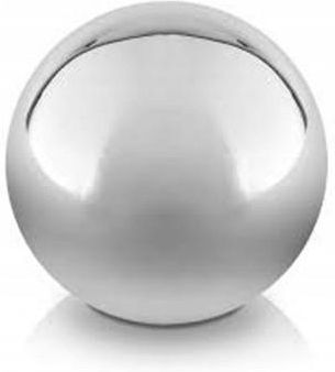 Kula dekoracyjna ceramiczna 9 cm srebrna