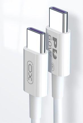 Kabel USB-C - USB-C PD 60W 2m biały XO