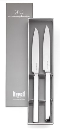 MEPRA Zestaw 2 noży do steków Stile Srebrny (107544236)