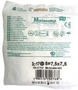 MATOCOMP kompresy z gazy jałowe 7,5 x 7,5 cm 17 nitkowe 8 warstwowe 3 sztuki