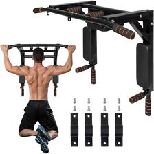 Zdjęcie Springos Poręcze Do Ćwiczeń Mięśni Ścienny Drążek Pociągania Czarny - Ryglice