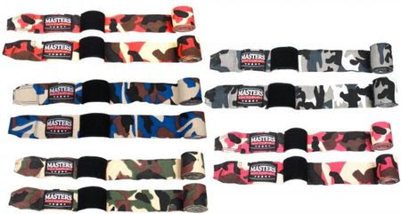 Masters Fight Equipment Taśmy Bokserskie Camouflage Bbe-Mfe-4,5 Szary