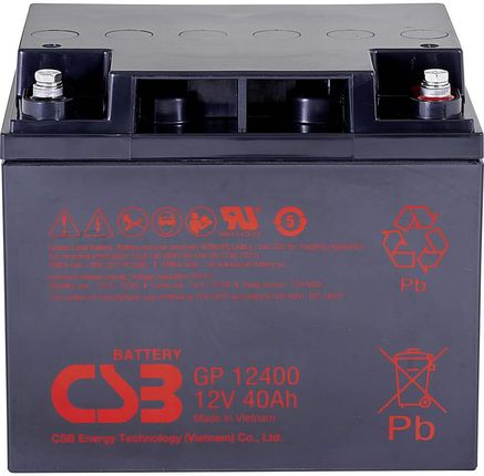 Csb Battery Akumulator Żelowy Gp 12400 Standby Usv Gp12400B8 12 V 40 Ah