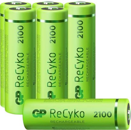 Gp Batteries Akumulator Aa/R06 Recyko+ Hr06 4+2 120210Aahce C4+2 Nimh 2100 Mah 12 V 6 Szt