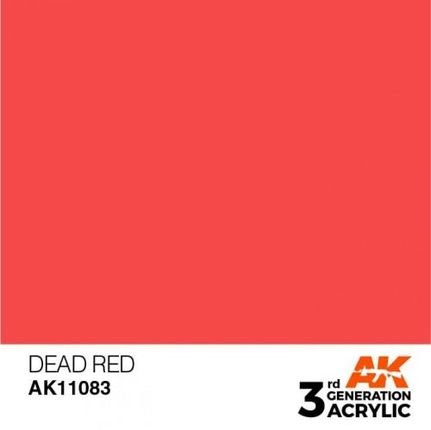 Ak Interactive 11083 3Ga Dead Red (Standard) 17Ml
