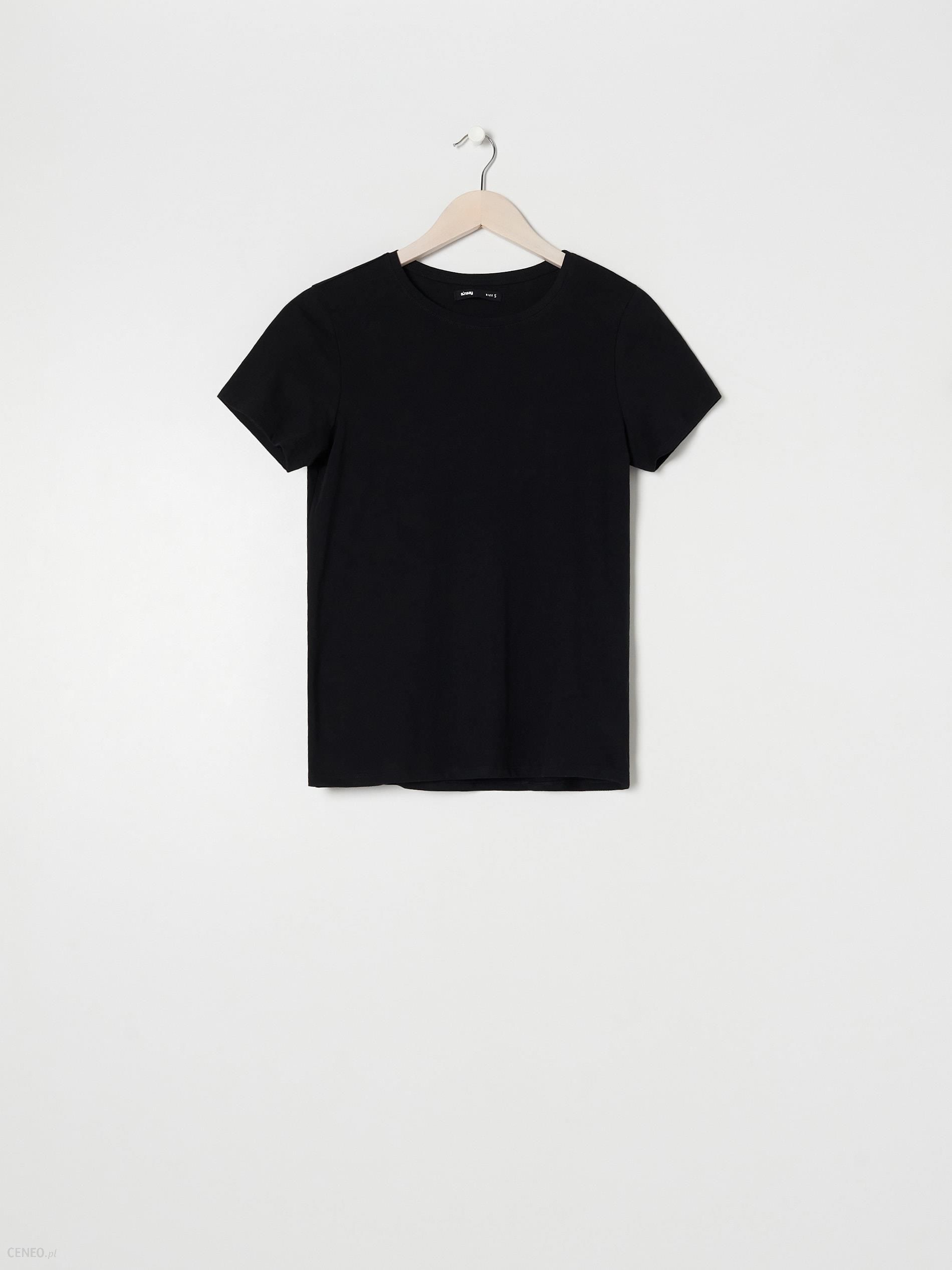 Sinsay - Koszulka bawełniana - Czarny