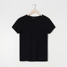 Sinsay - Koszulka bawełniana - Czarny - opinii