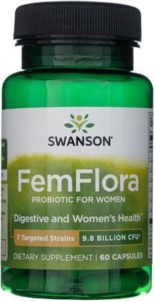 SWANSON Swanson FemFlora Probiotyki dla kobiet 60 kaps.