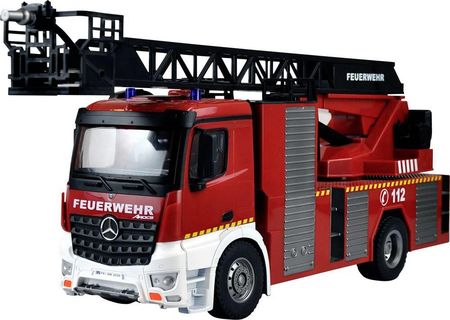 Amewi Model Ciężarówki Rc Mercedes Benz Feuerwehr Drehleiterfahrzeug Lizenzfahrzeug 1:18 100% Rtr