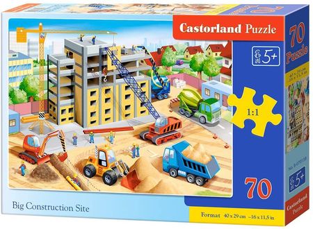 Castorland Puzzle 70El. Big Construction Site Plac Budowy