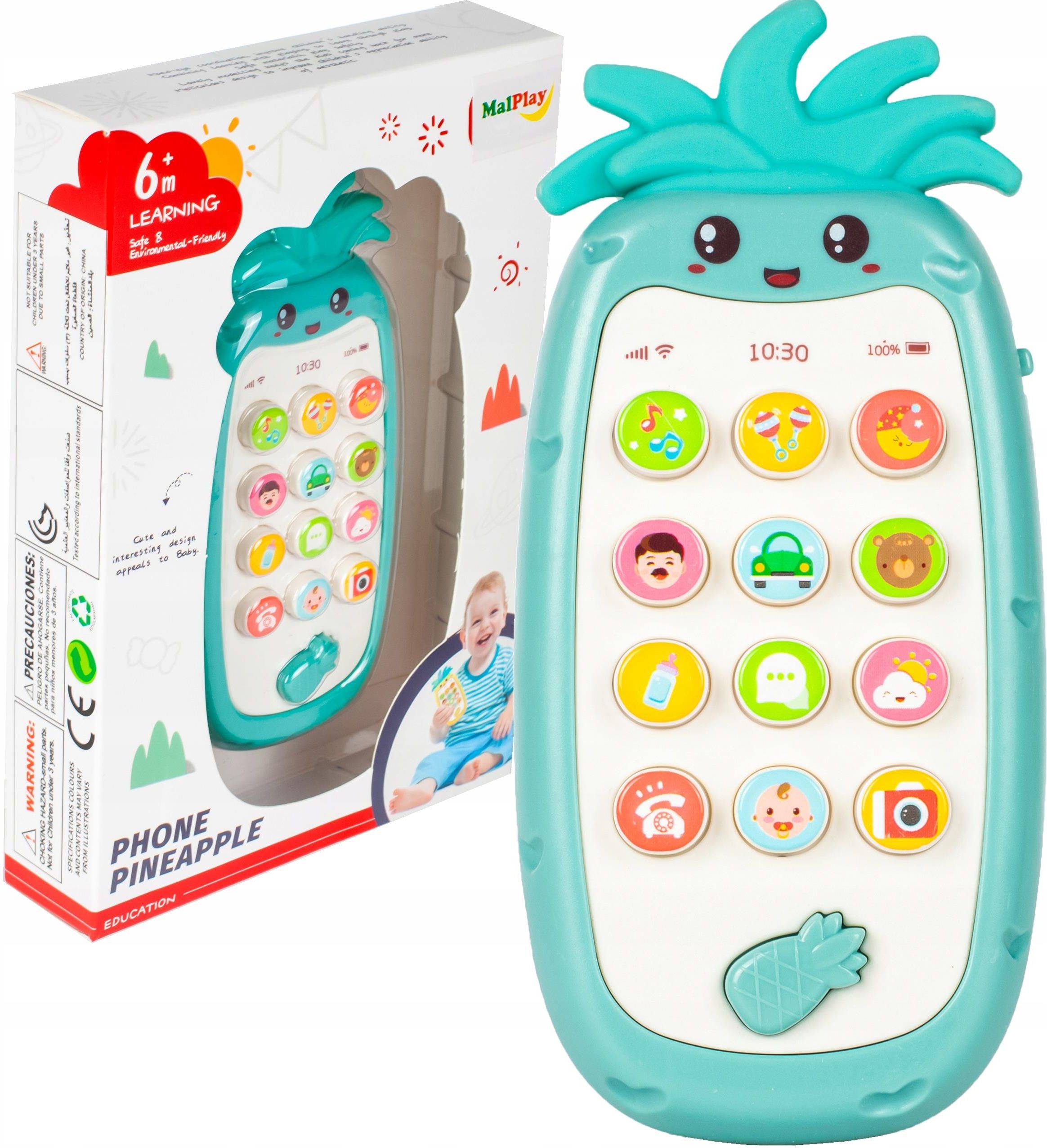 Malplay Telefon Muzyczny Ananas Interaktywny Dla Malucha - Ceny i ...