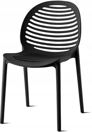 Krzesło Sunny czarne  polipropylen poliwęglan