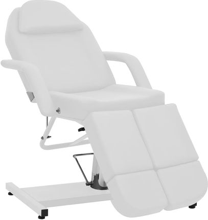 vidaXL Fotel Do Zabiegów Kosmetycznych Ekoskóra Biały 180X62X78cm