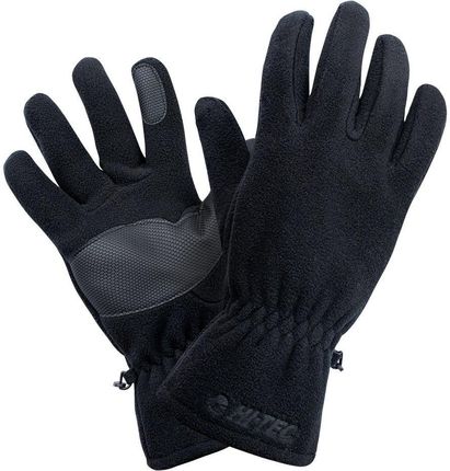 Męskie rękawiczki zimowe Hi-Tec Bage polarowe czarne rozmiar S/M