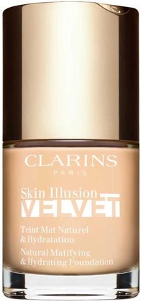 Clarins Skin Illusion Velvet Podkład W Płynie Z Matowym Wykończeniem O Działaniu Odżywczym Odcień 100.3N 30 ml