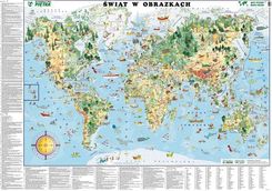 Mapa Świata W Obrazkach - Mapy ścienne