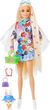 Barbie Extra Lalka Komplet w kwiatki/Blond wlosy (HDJ45)