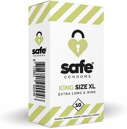 Safe Prezerwatywy King Size Xl Extra Long & Wide Condoms 10szt.