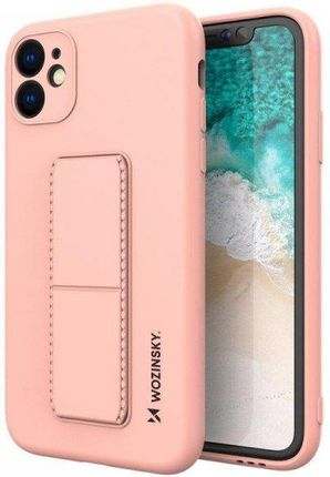 Wozinsky Kickstand Case Elastyczne Silikonowe Etui Z Podstawką Samsung Galaxy A32 4G Różowy