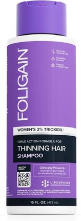 Foligain Szampon Przeciw Wypadającym Włosom Dla Kobiet Z 2% Trioxidilem 473 ml