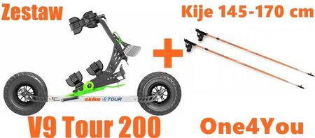 Skike Zestaw V9 Tour 200 + Kije One4You 145 170 Cm