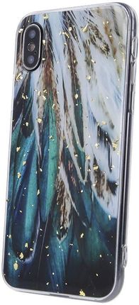 Telforceone Nakładka Gold Glam Do Samsung Galaxy A51 5G Pióra