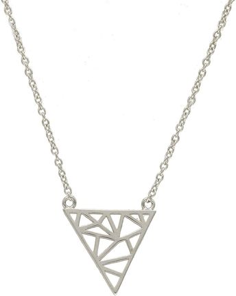 Diament Srebrny naszyjnik celebrytka trójkąt origami DIANSZORIGAMI3925