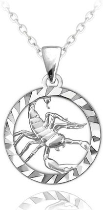 Diament Naszyjnik srebrny znak zodiaku- SKORPION JMAS9411SN45