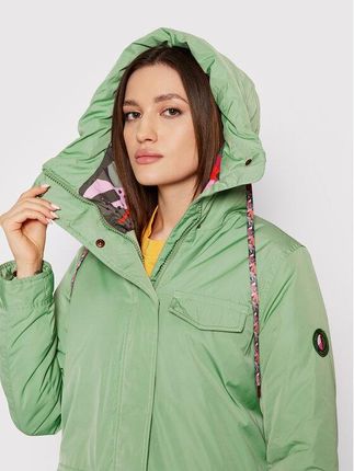 Femi Stories Parka Zino Zielony Regular Fit Ceny i opinie Ceneo.pl