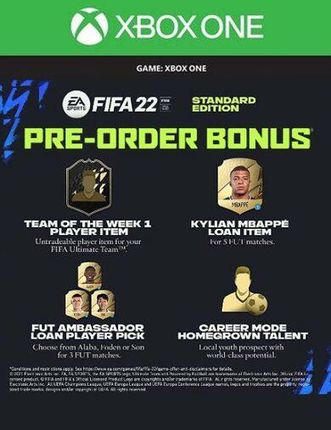 FIFA 22 Pre-order Bonus (Xbox One Key)