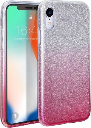Nemo Etui Iphone 13 Mini Brokat Glitter Srebrno-Różowe