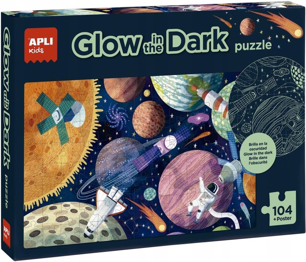 Apli Kids 19219 Puzzle Top Secret Dogs - 60 Pezzi Con Occhiali Magici Per Scoprire Elementi Nascosti, Dimensioni 52x32 Cm