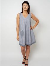 Zdjęcie Krótka szara sukienka lniana - Chorzów