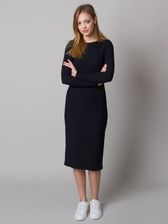 Zdjęcie Czarna sukienka dzianinowa - Wąsosz