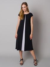 Zdjęcie Długa czarna sukienka z kontrastem - Wrocław