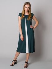 Zdjęcie Długa zielona sukienka z kontrastem - Żywiec