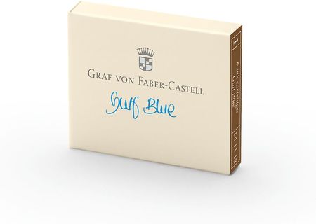 Graf Von Faber Castell Naboje Do Pióra Faber Castell 6 Sztuk Kolor Gulf Blue (Niebieski)