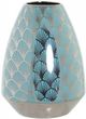 Wazon Dkd Home Decor Turkusowy Porcelana Orientalny (18x18x24 Cm) 6636695