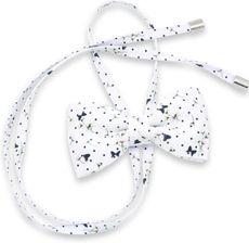 Zdjęcie Biała mucha damska w kropki, kwiaty i motyle - Warka